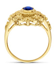 14K Geelgoud Ring Saffier 4032931 - PansiteNederland.nl