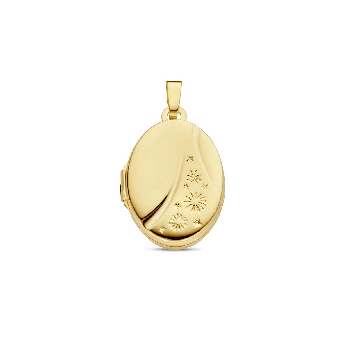 Fantasy Collection Medaillon ovaal 26 mm 14K geelgoud hanger