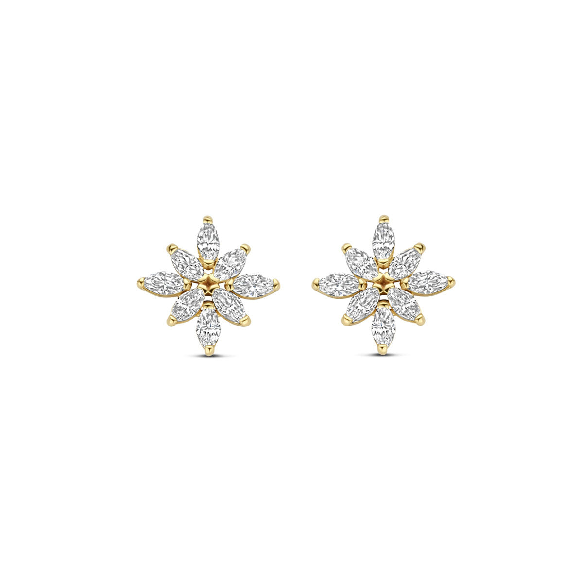 Fantasy Collection Oorbellen zirkonia 14K geelgoud