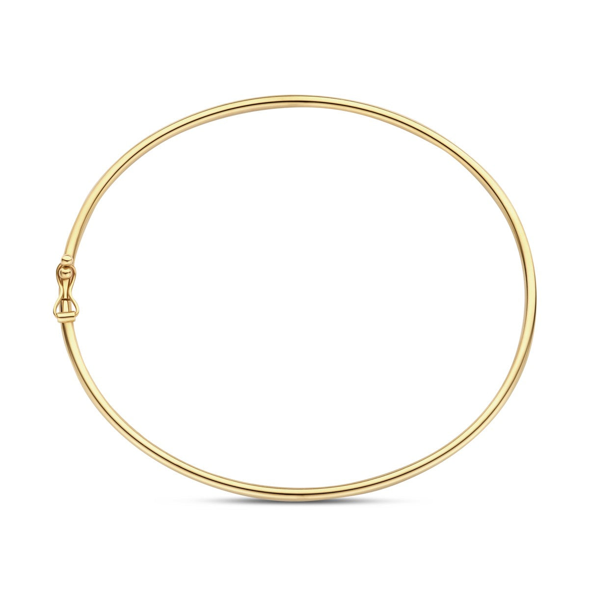 Fantasy Collection Bangle dop ovale buis 2,4 mm 60 x 52 mm 14K geelgoud
