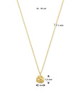 14K geelgoud collier roos 41 - 45 cm 4033023 - PansiteNederland.nl