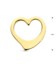 14K geelgoud hanger hartje 7 mm 4033122 - PansiteNederland.nl