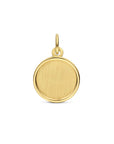 14K geelgoud graveerhanger poli/mat 12 mm 4033124 - PansiteNederland.nl