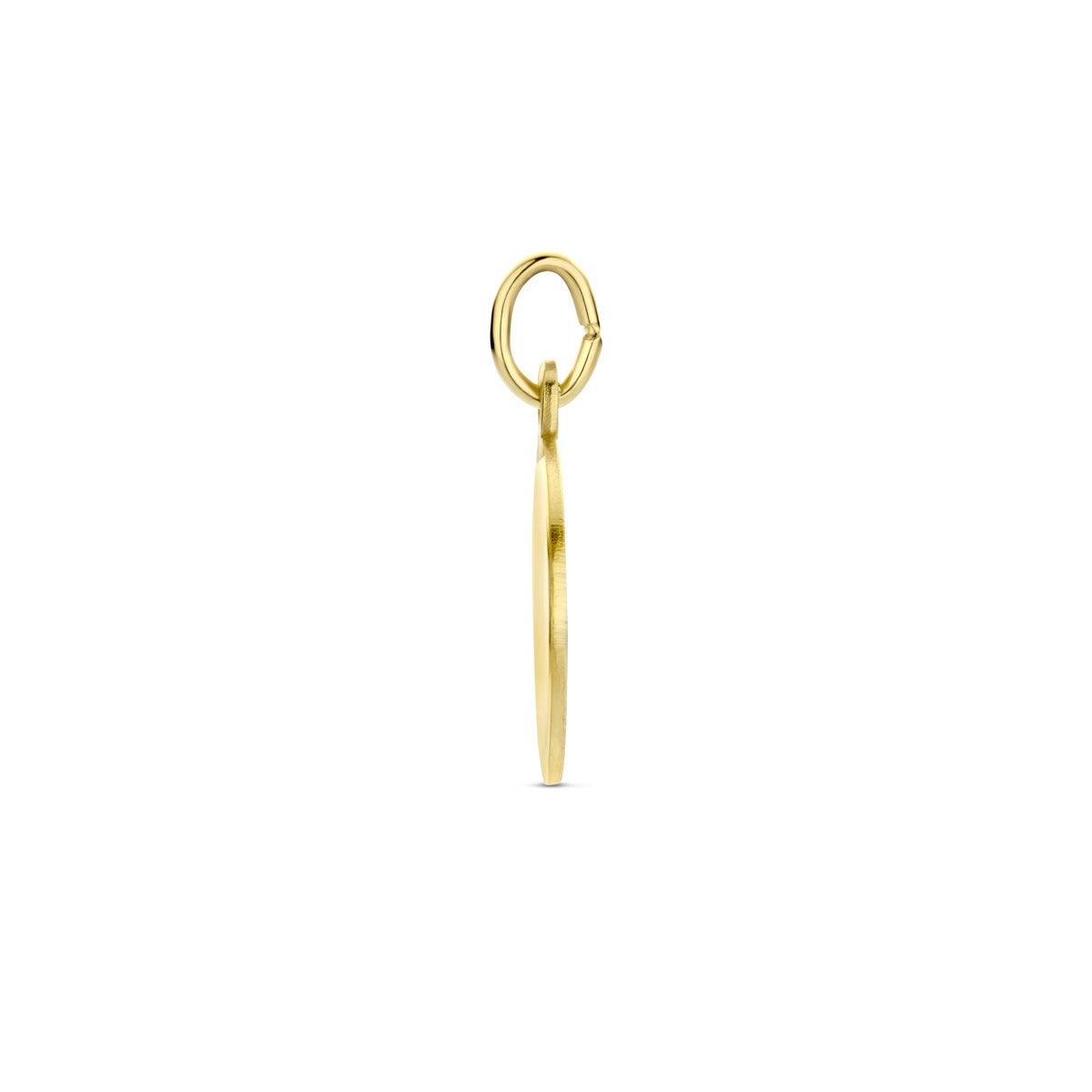 Fantasy Collection Graveerhanger poli/mat 18 mm 14K geelgoud