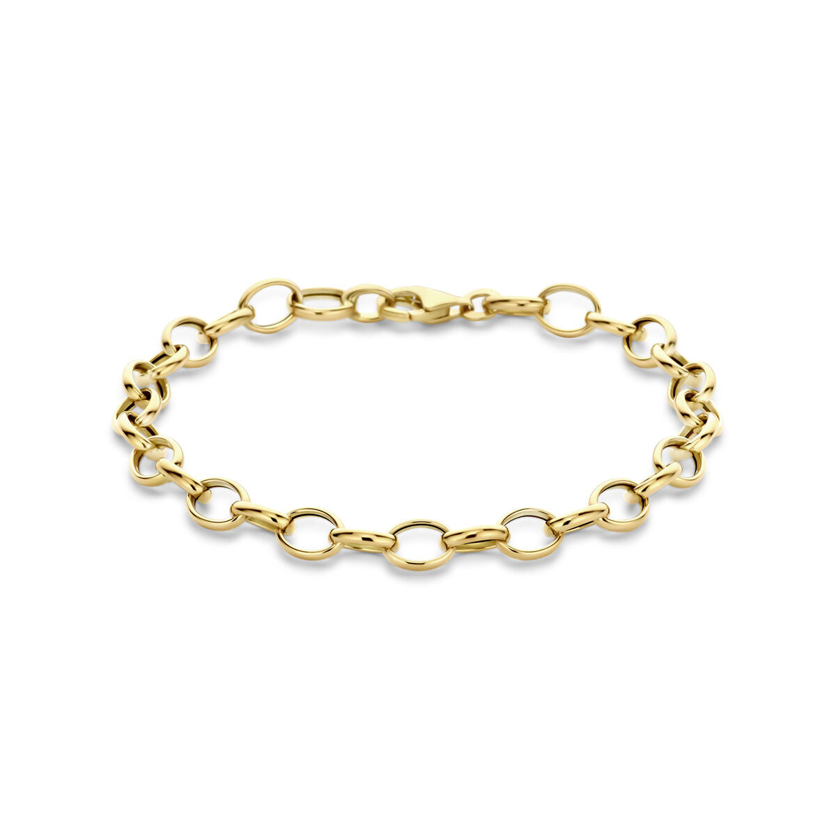 Fantasy Collection Armband fantasie schakel 6,0 mm 19 cm 14K geelgoud