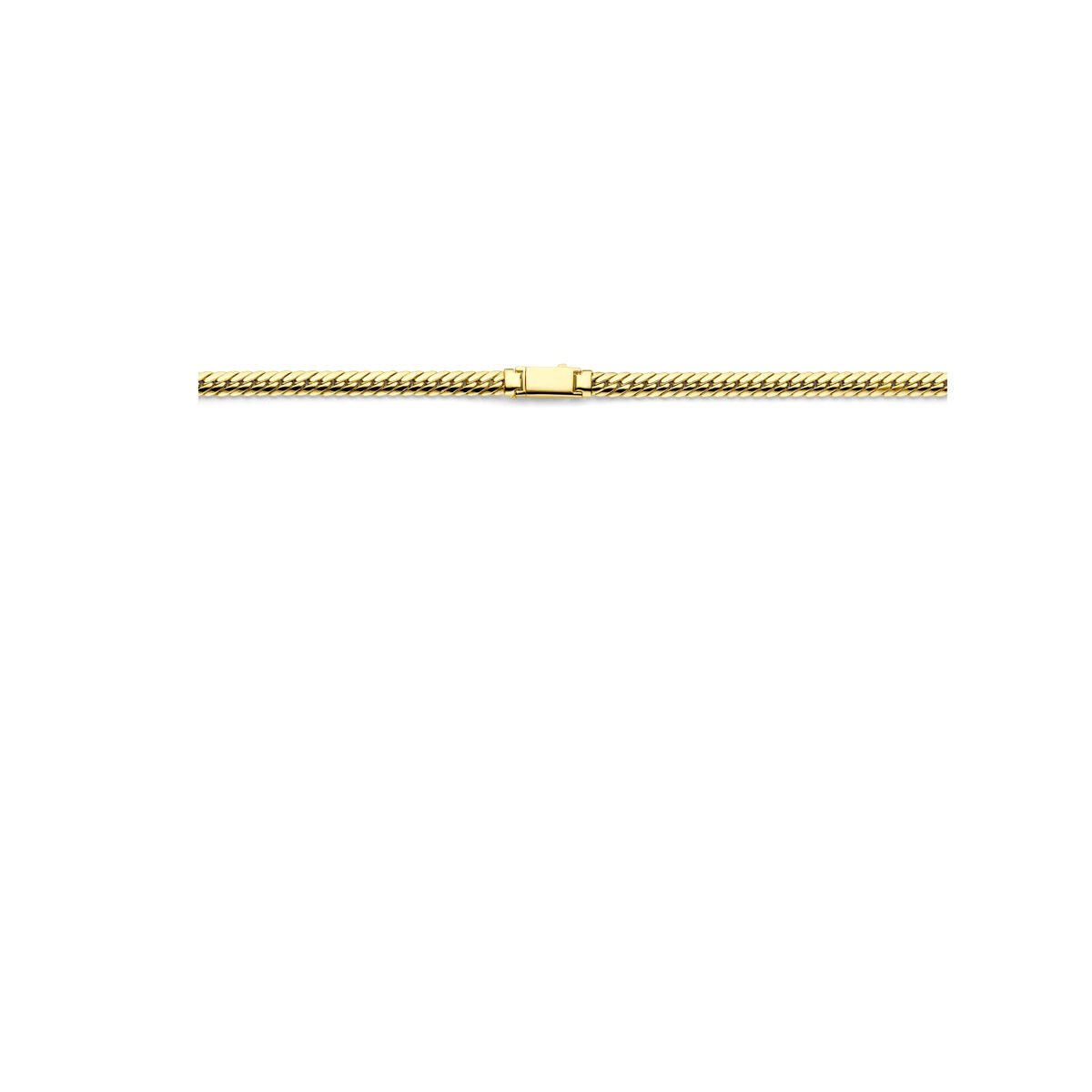 Fantasy Collection Collier gourmette 5 mm 43 cm 14K geelgoud