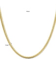14K geelgoud collier gourmette 5 mm 43 cm - 4033138 - PansiteNederland.nl