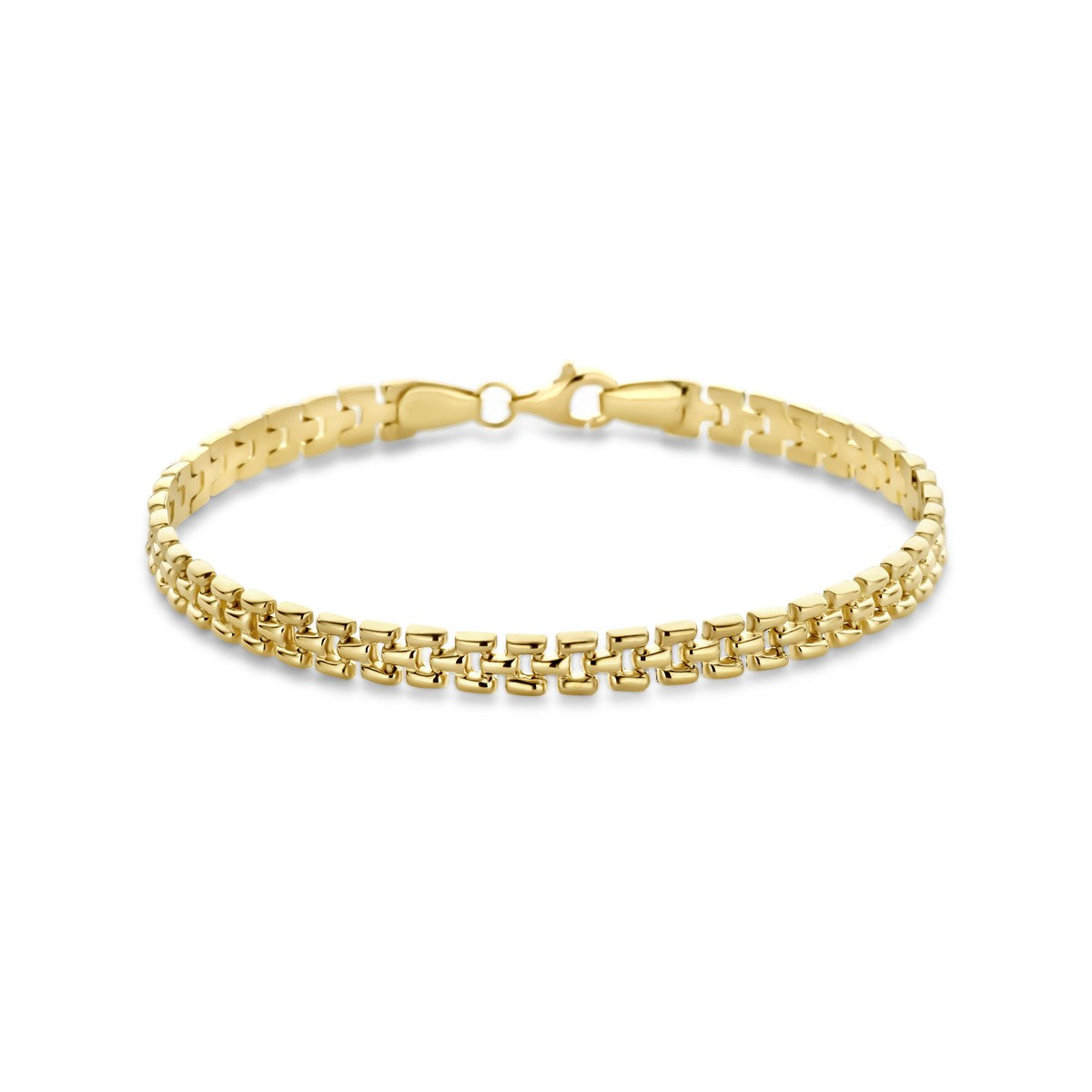 Fantasy Collection Armband panter 5 mm 19 cm 14K geelgoud