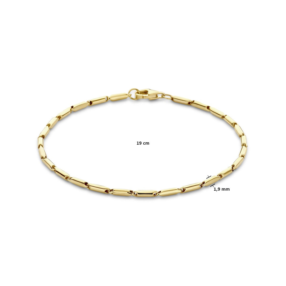 Fantasy Collection Armband 1,9 mm 19 cm 14K geelgoud