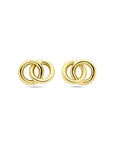 14K geelgoud oorhangers cirkels 11 mm - 4033207 - PansiteNederland.nl