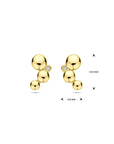 14K geelgoud oorknoppen diamant 0.02ct (2x 0.01ct) h si 11,5 mm - 4033283 - PansiteNederland.nl