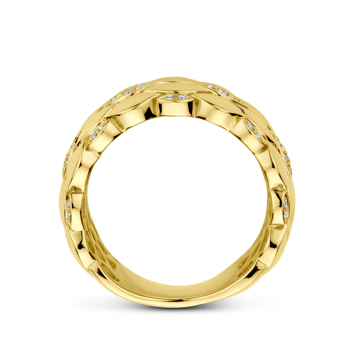 Fantasy Collection Ring diamant 0.17ct h si 14K geelgoud