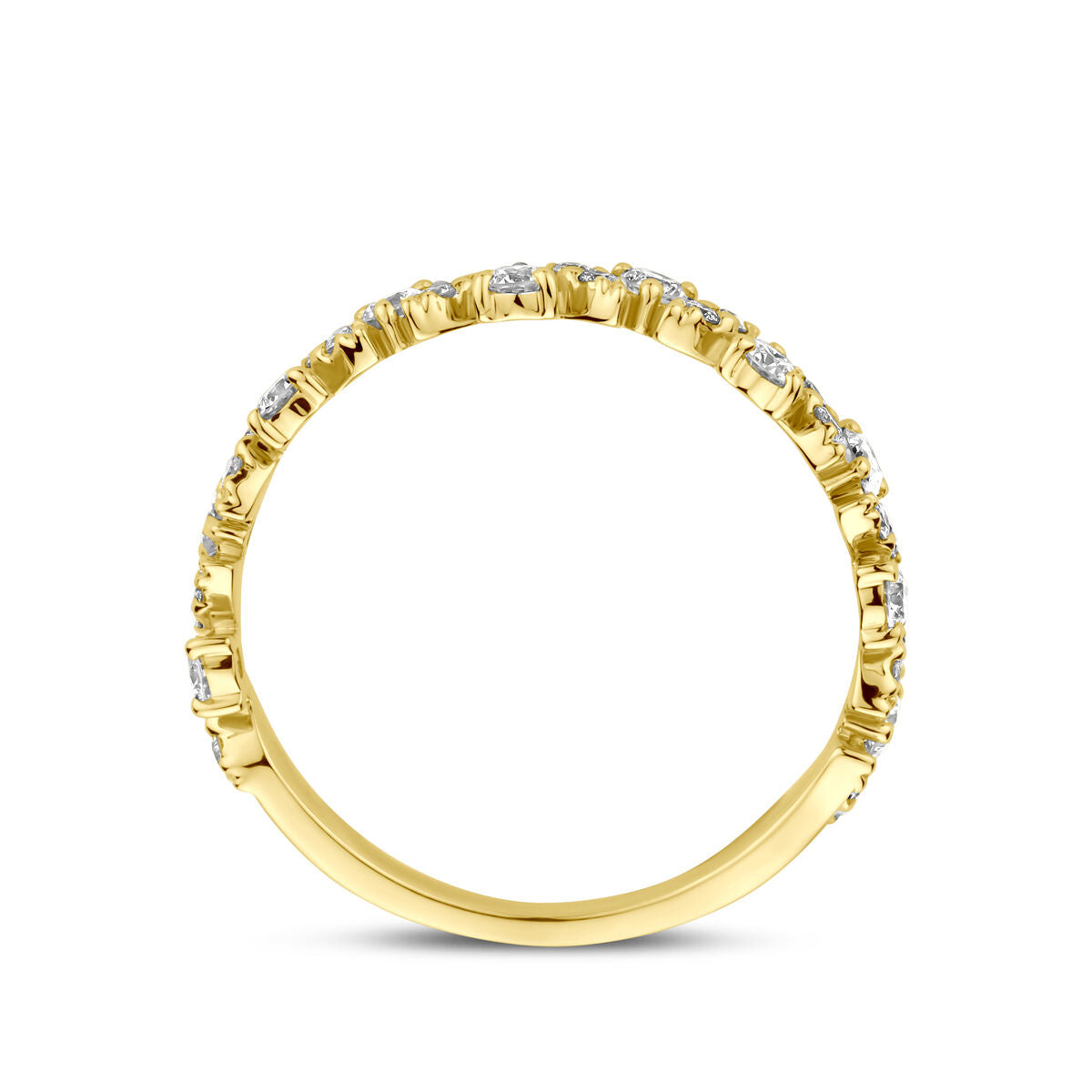 Fantasy Collection Ring diamant 0.49ct h si 14K geelgoud