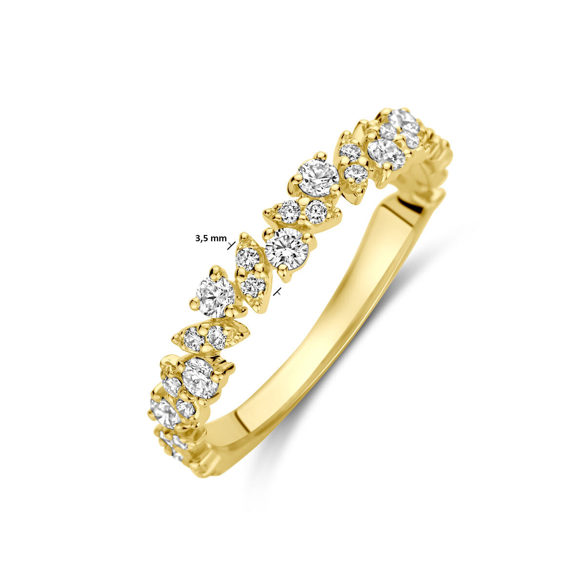 Fantasy Collection Ring diamant 0.49ct h si 14K geelgoud