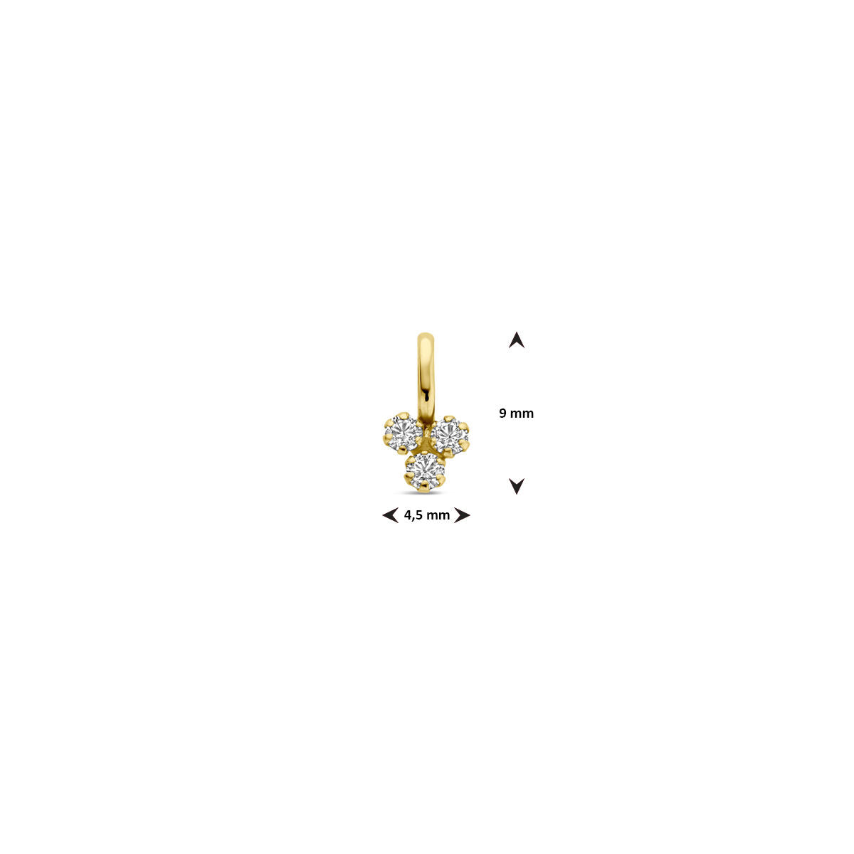 Fantasy Collection Hanger kruis 28 mm 14K geelgoud