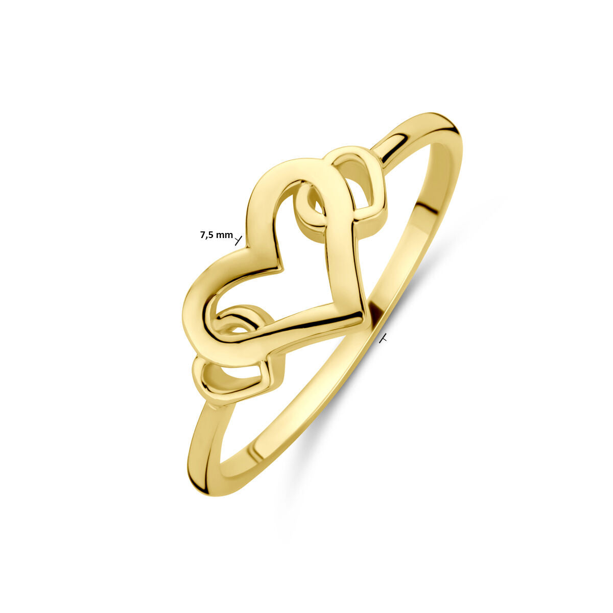 Fantasy Collection Ring hartjes 14K geelgoud