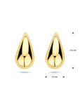 14K geelgoud oorknoppen druppel 17,5 mm - 4033385 - PansiteNederland.nl