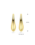14K geelgoud oorbellen druppel franse haak 16,5 mm - 4033387 - PansiteNederland.nl
