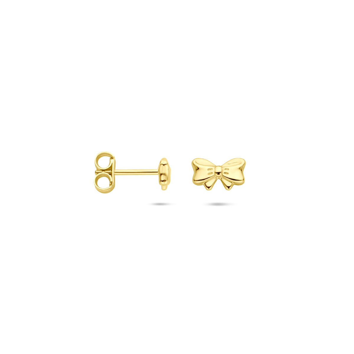 Fantasy Collection Oorbellen strik 5 mm 14K geelgoud