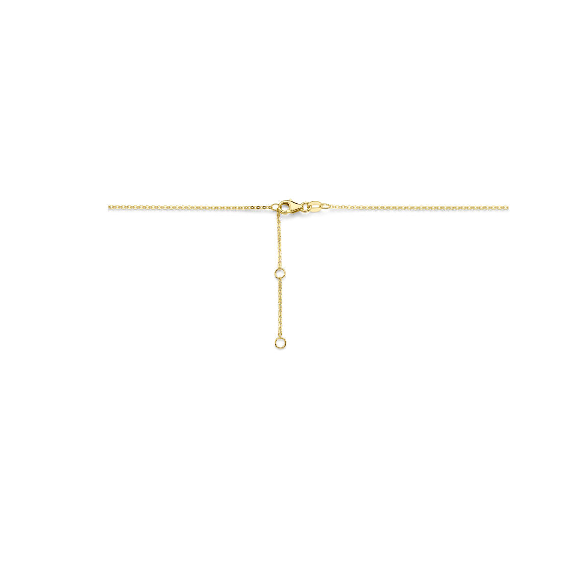 Fantasy Collection Collier bloem diamant 0.42ct h si 41 - 43 - 45 cm 14K geelgoud