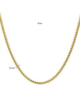 14K geelgoud collier venetiaans bol 4,3 mm 50 cm - 4033520 - PansiteNederland.nl