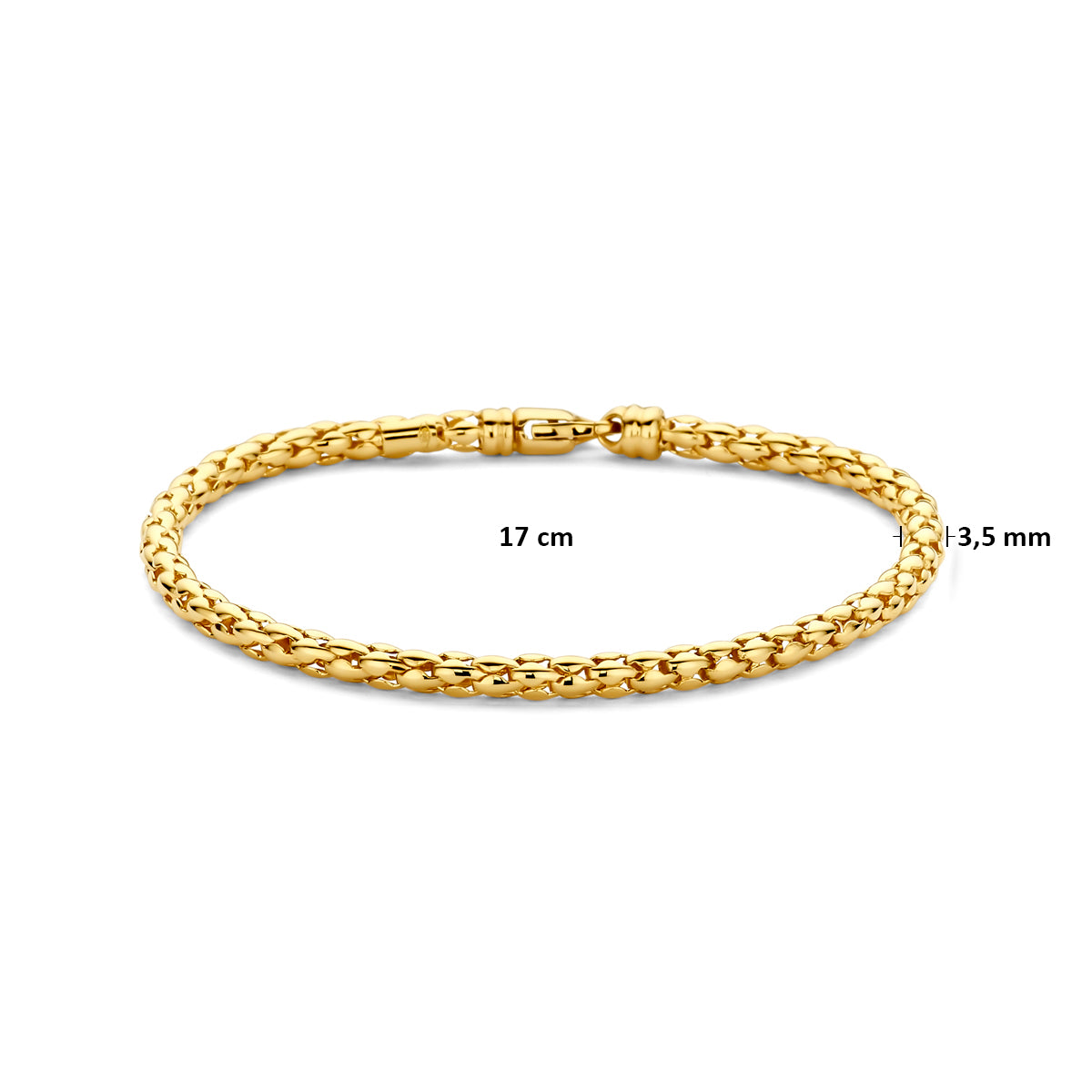 Armband 3,5 mm 17 cm 14K geelgoud