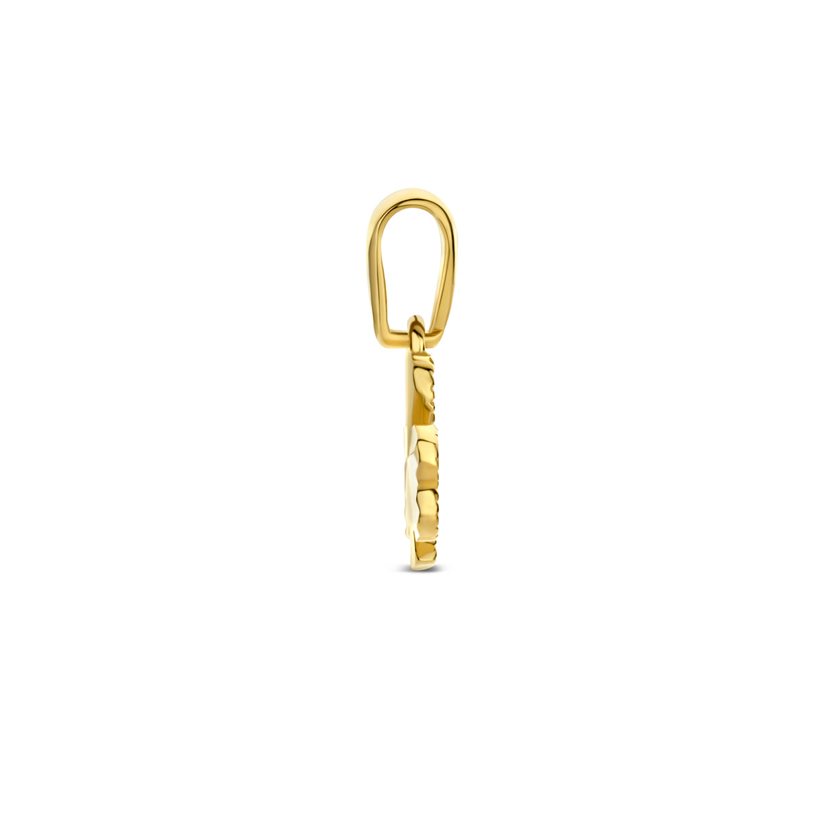 Fantasy Collection Hanger klaver gediamanteerd 14K geelgoud 8 mm - afbeelding 3