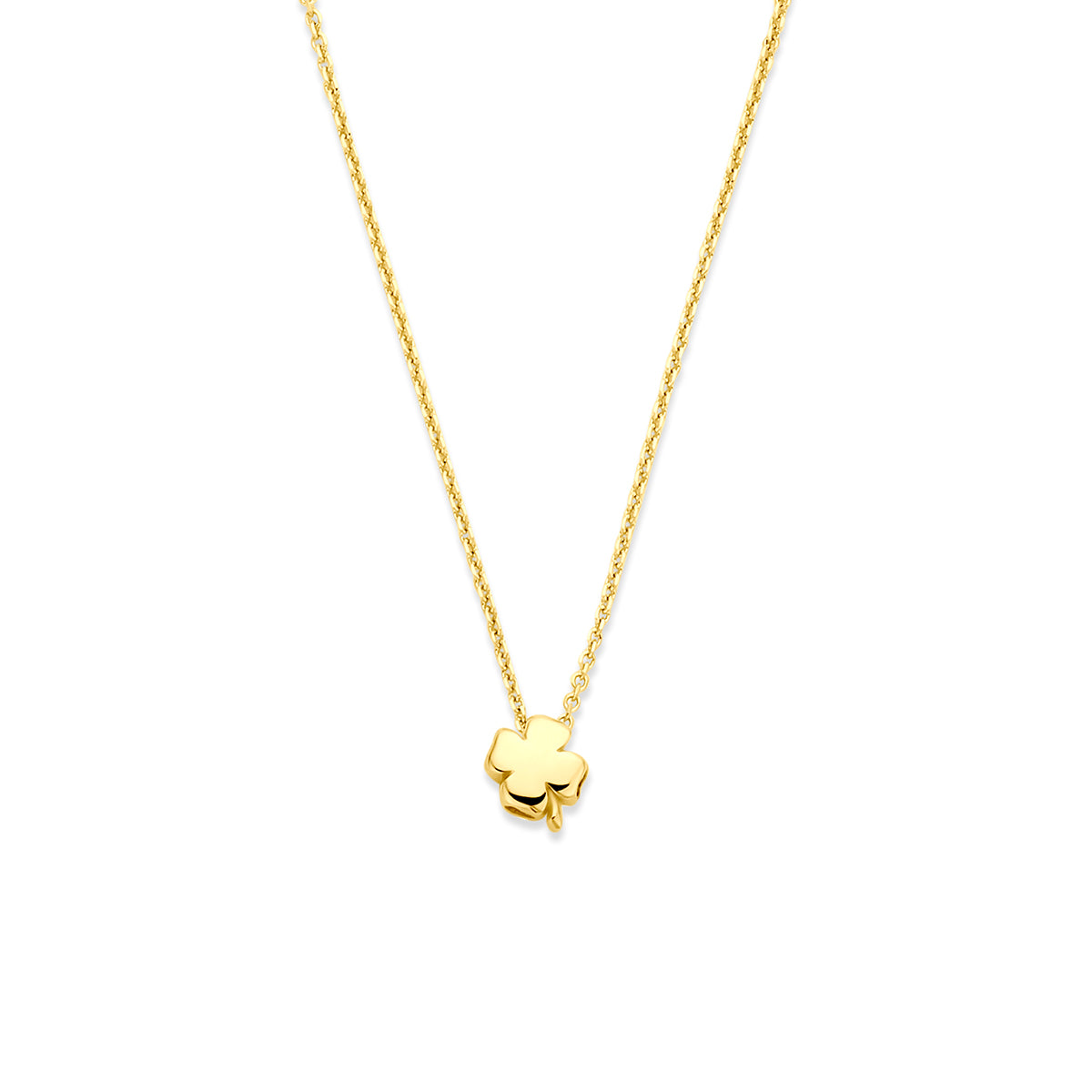 Fantasy Collection Collier klaver 14K geelgoud 40 - 42 - 44 cm