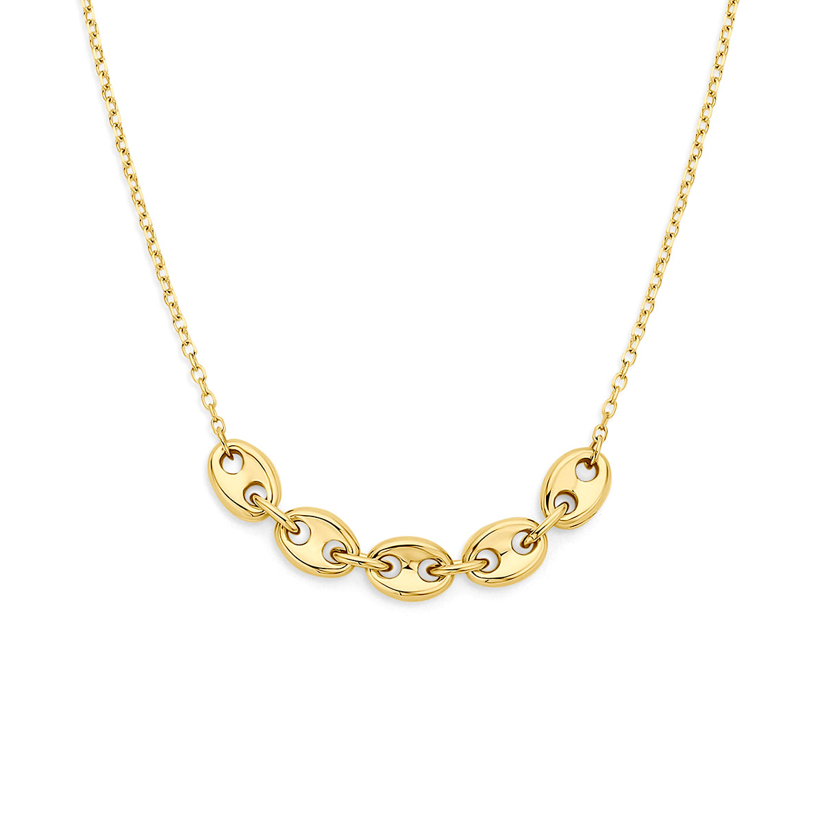 Fantasy Collection Collier koffieboon 14K geelgoud 40 - 42 - 44 cm