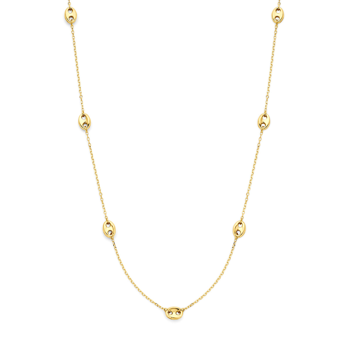 Fantasy Collection Collier koffieboon 14K geelgoud 40 - 42 - 44 cm