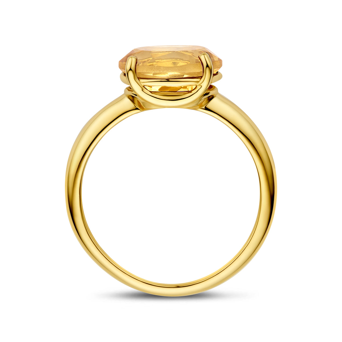 Ring citrien 14K geelgoud