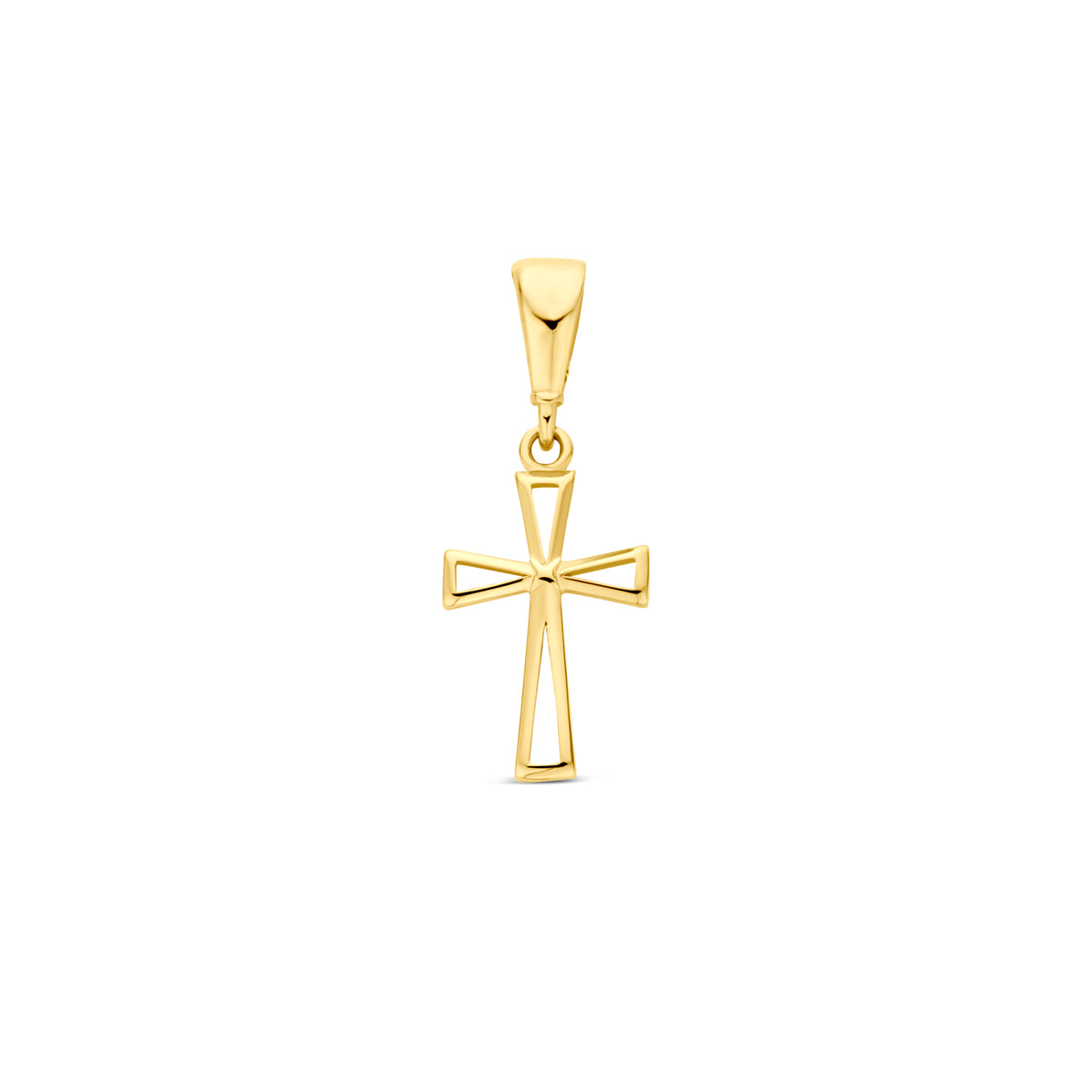 Fantasy Collection Hanger kruis 14K geelgoud 11,5 mm
