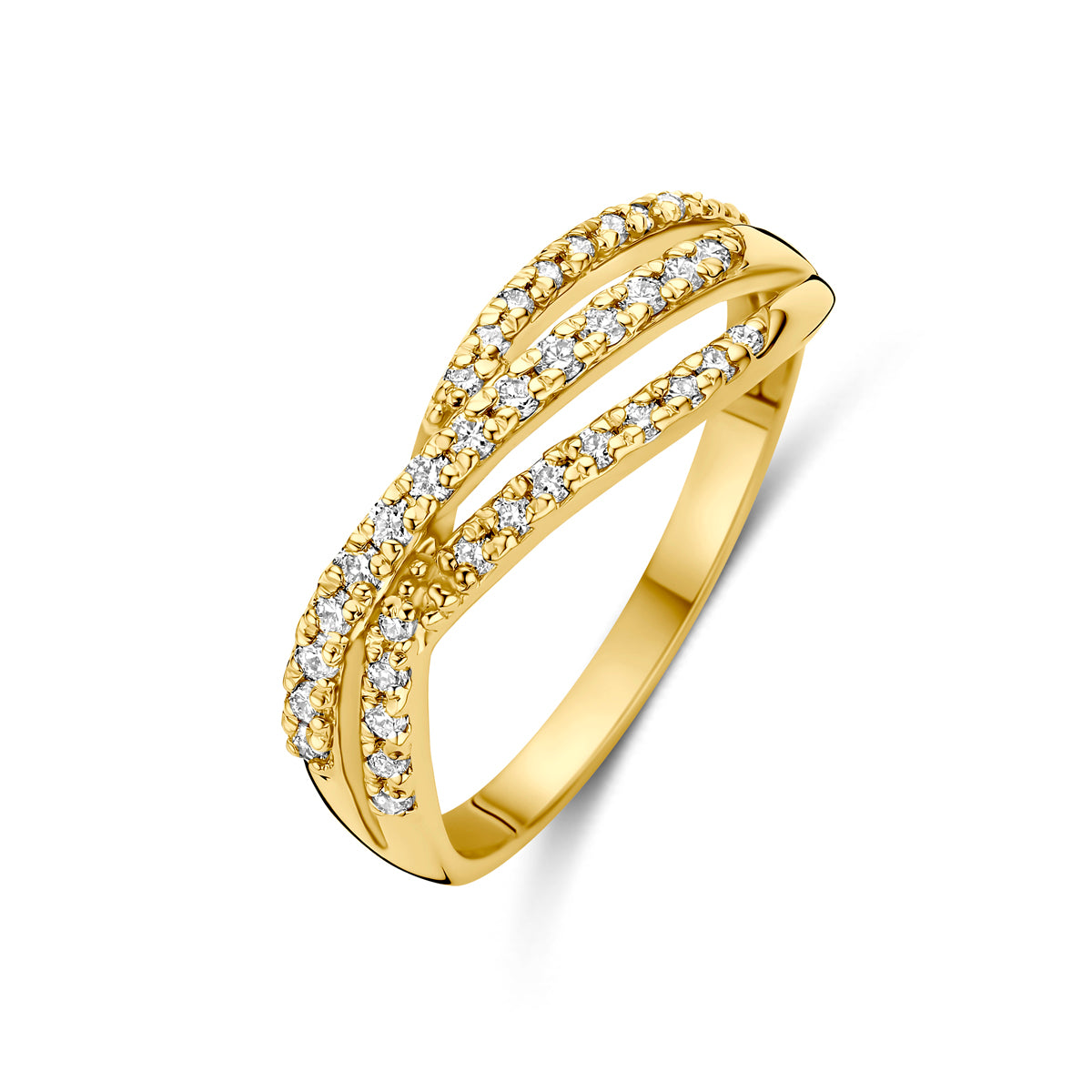 Fantasy Collection Ring lab grown diamant 14K geelgoud 0.29ct f vs