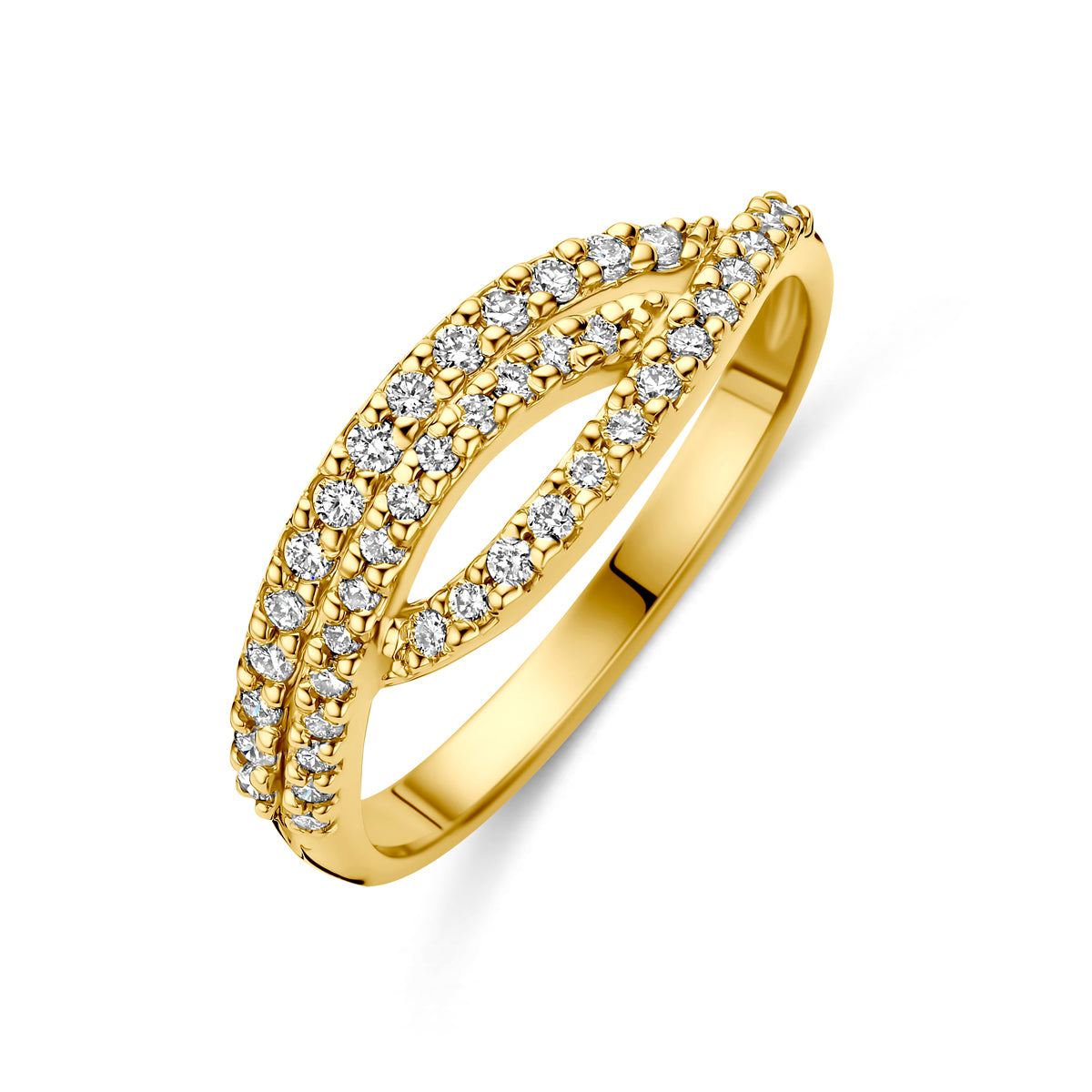 Fantasy Collection Ring lab grown diamant 14K geelgoud 0.32ct f vs