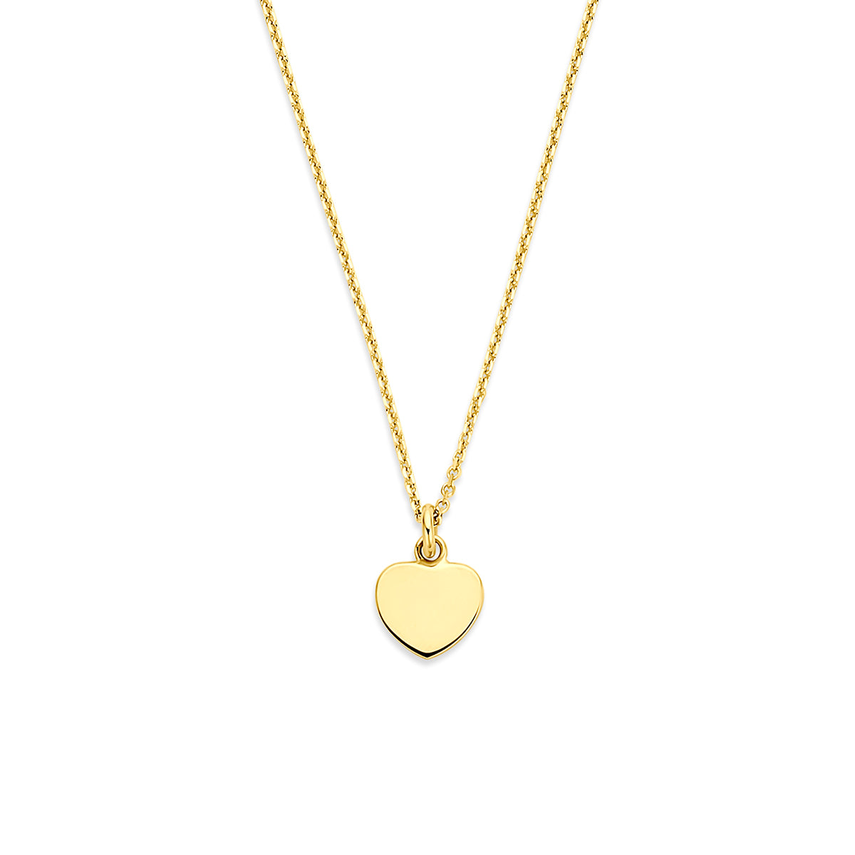 Fantasy Collection Collier hartje 14K geelgoud 40 - 42 - 44 cm