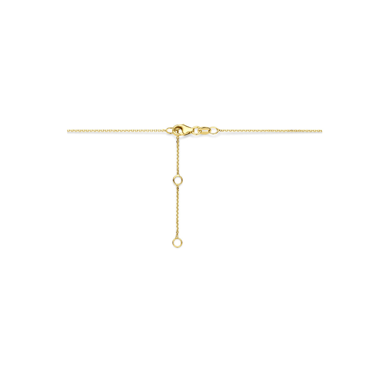 Fantasy Collection Collier hartje 14K geelgoud 40 - 42 - 44 cm - afbeelding 3