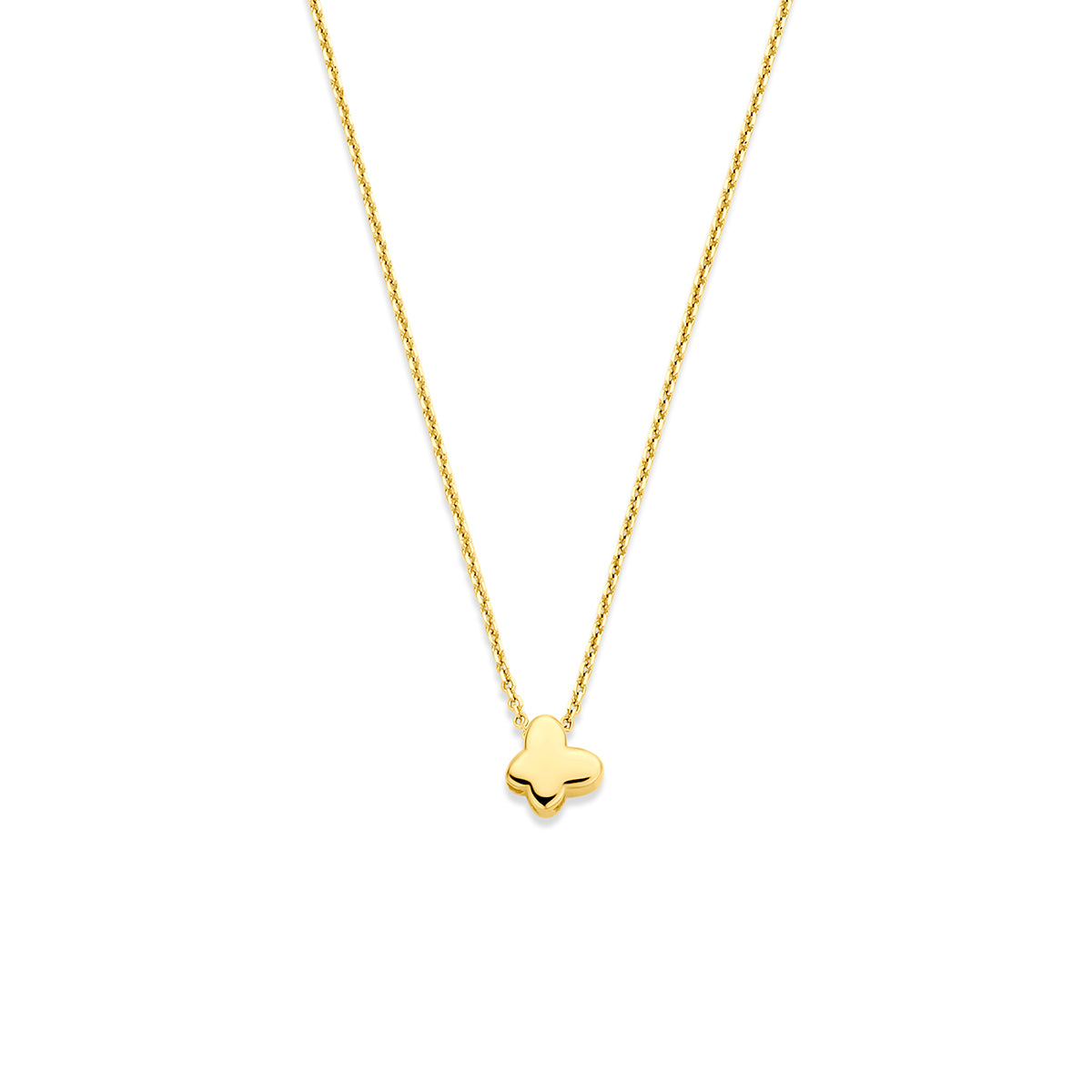 Fantasy Collection Collier vlinder 14K geelgoud 40 - 42 - 44 cm