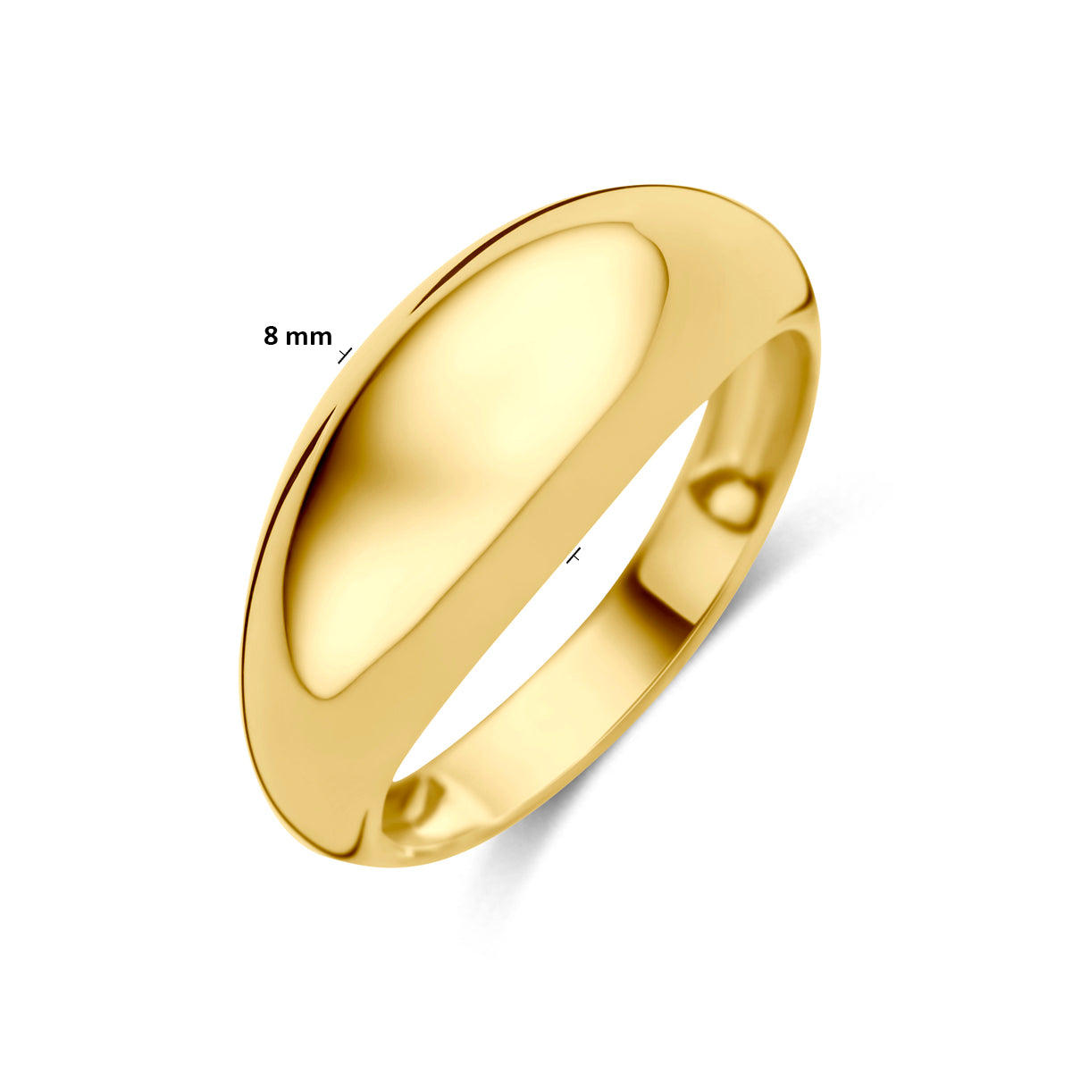Ring balloon 14K geelgoud 8 mm