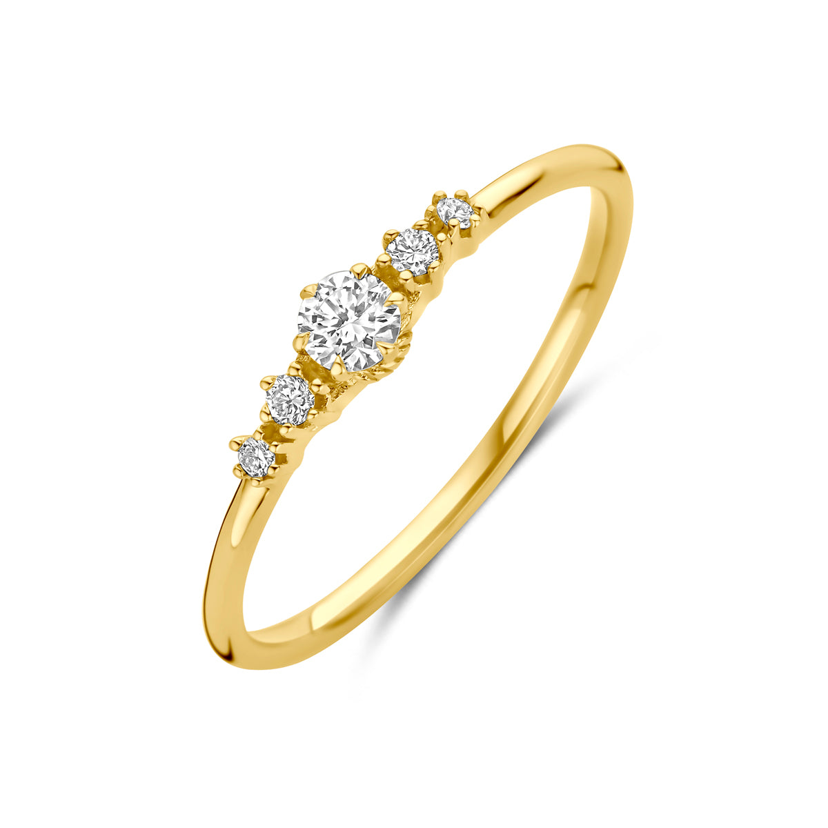Fantasy Collection Ring lab grown diamant 14K geelgoud 0.20ct f vs