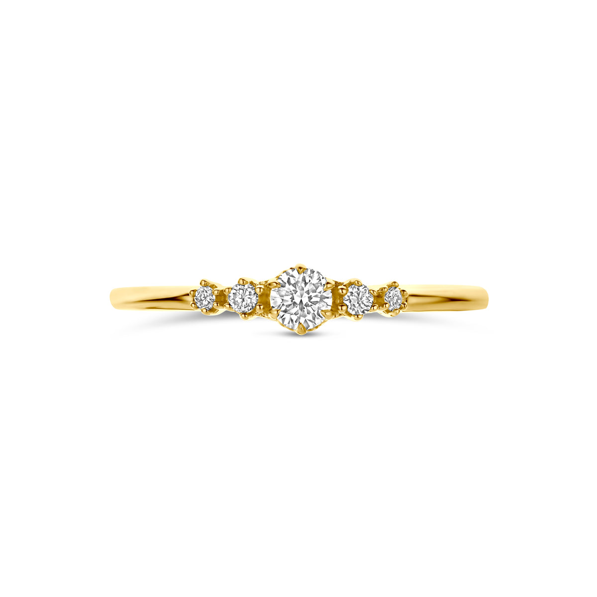 Fantasy Collection Ring lab grown diamant 14K geelgoud 0.20ct f vs - afbeelding 4