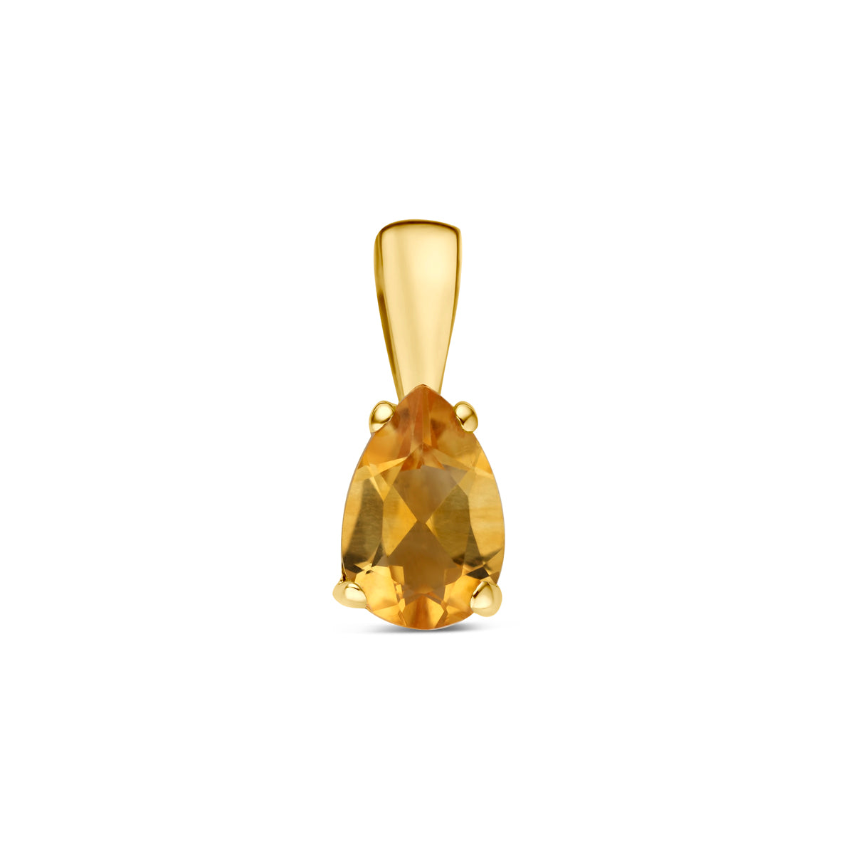 Fantasy Collection Hanger citrien 14K geelgoud 10,5 mm