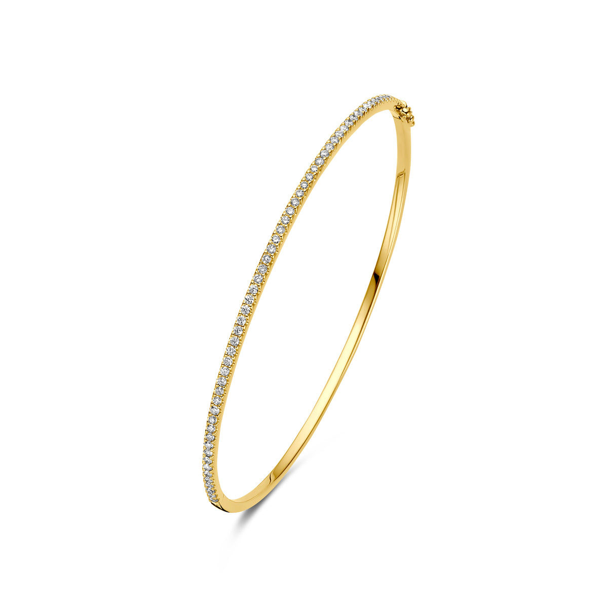 Fantasy Collection Bangle scharnier diamant 14K geelgoud 0.64ct h si 2 x 60 mm