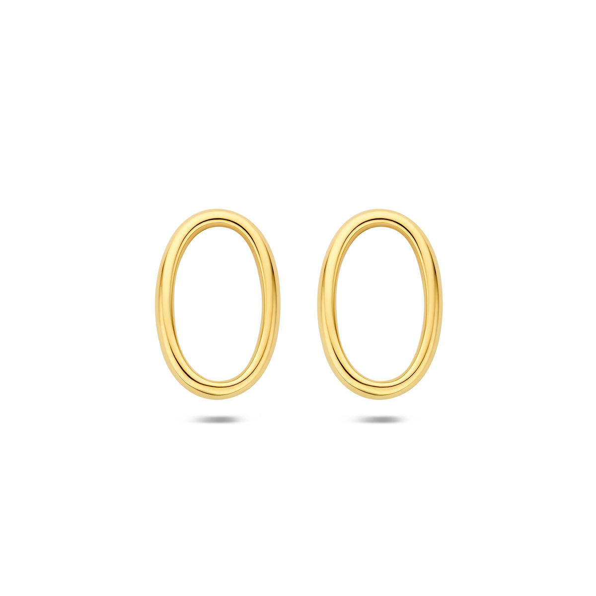 Fantasy Collection Oorknoppen ovaal 14K geelgoud 25 mm