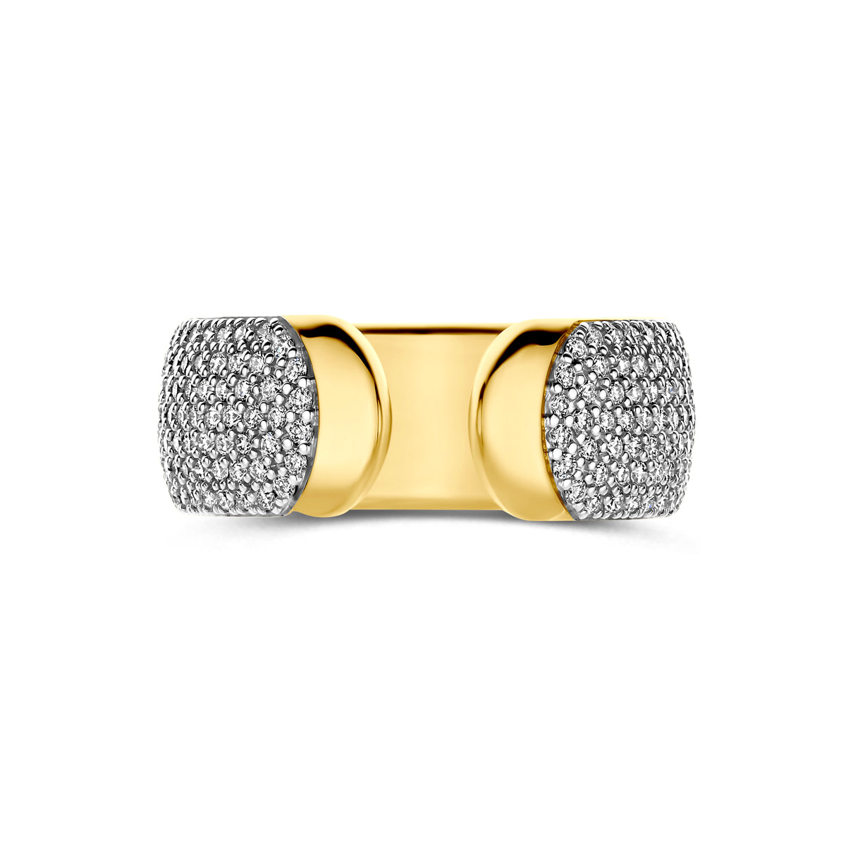 Ring diamant 0.60ct h si 14K geelgoud
