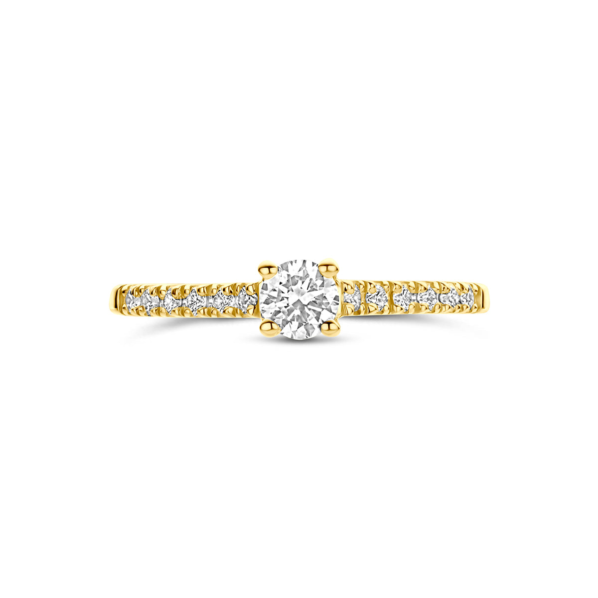 Fantasy Collection Ring lab grown diamant 14K geelgoud 0.43ct f vs - afbeelding 4