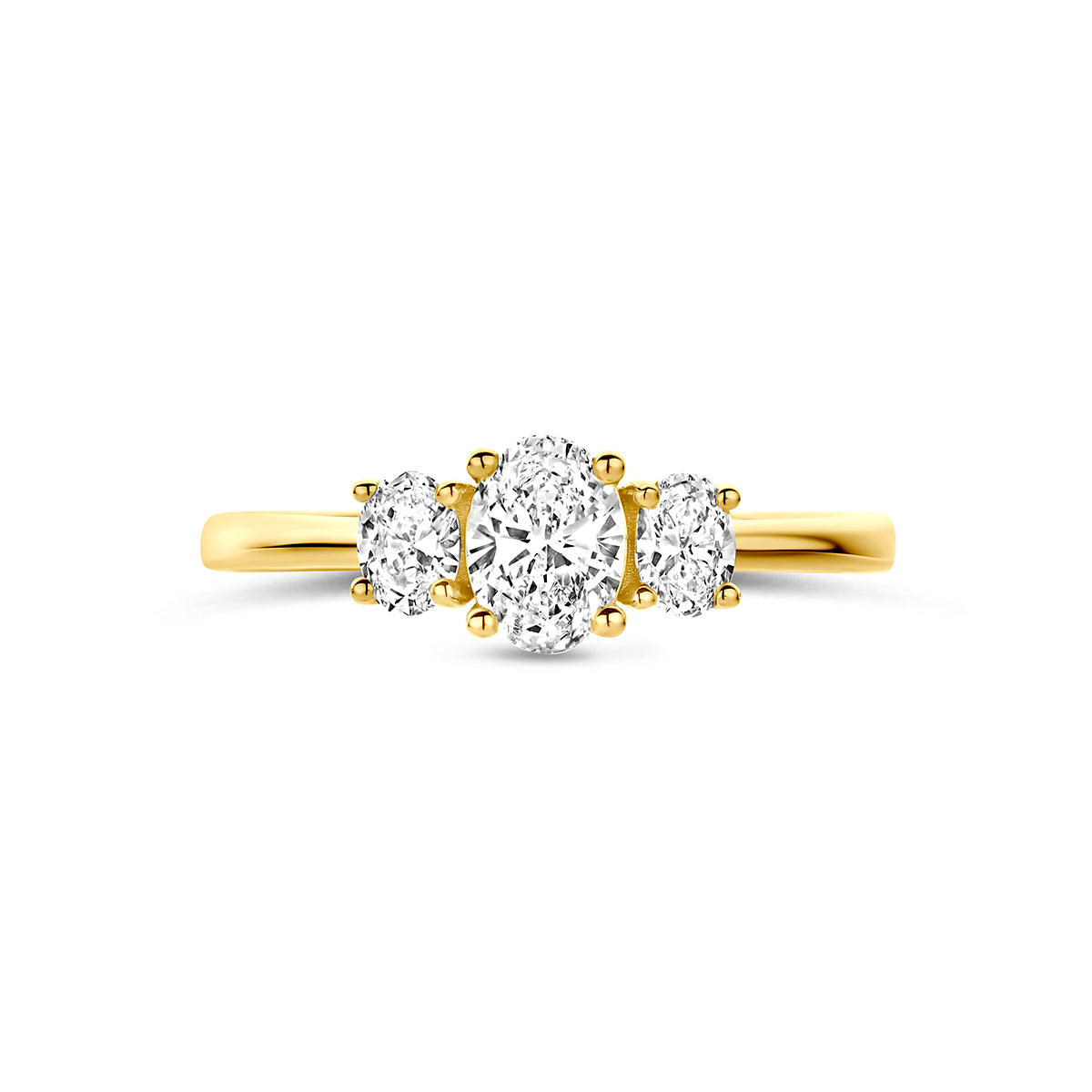 Fantasy Collection Ring lab grown diamant 14K geelgoud 0.80ct f vs - afbeelding 4