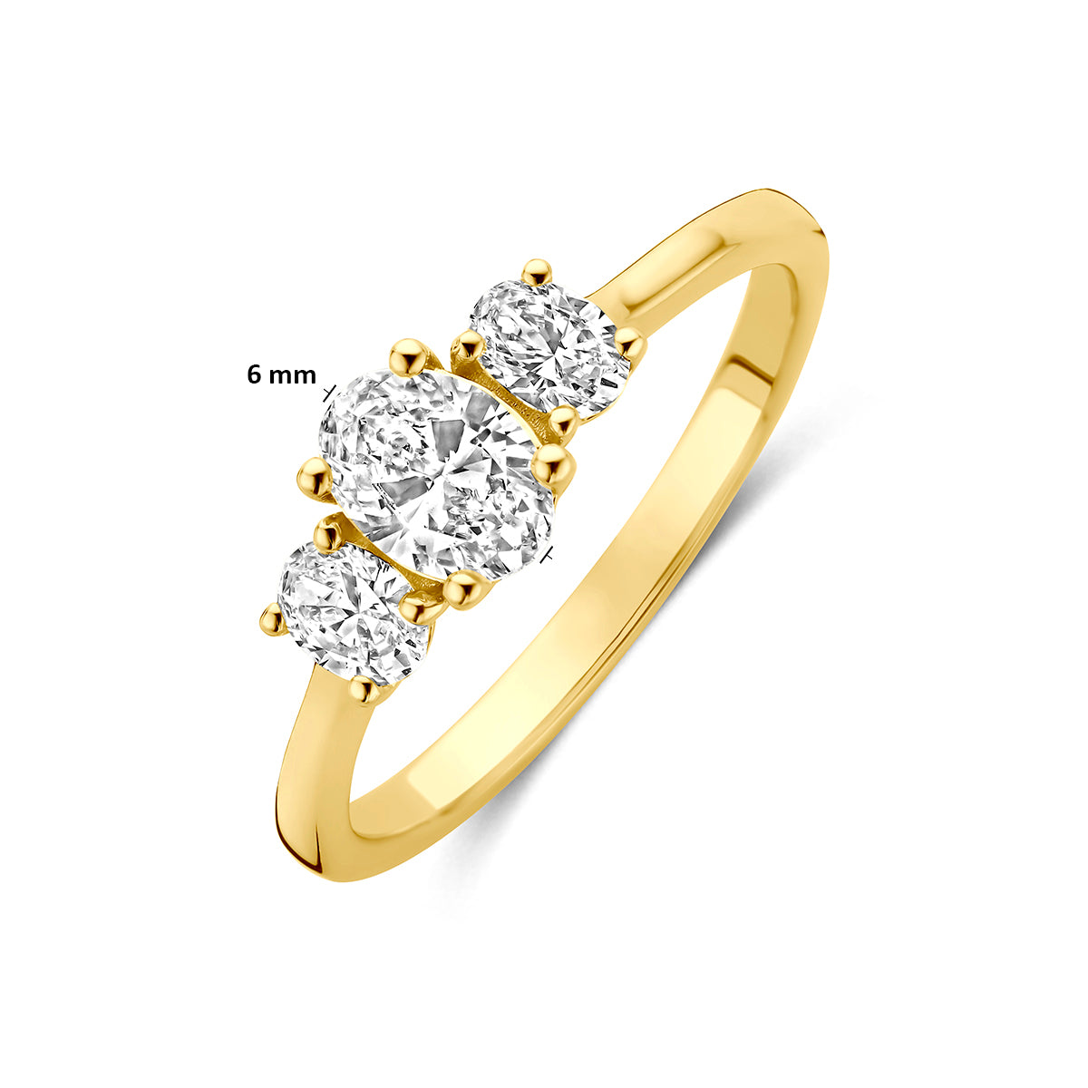 Fantasy Collection Ring lab grown diamant 14K geelgoud 0.80ct f vs - afbeelding 5