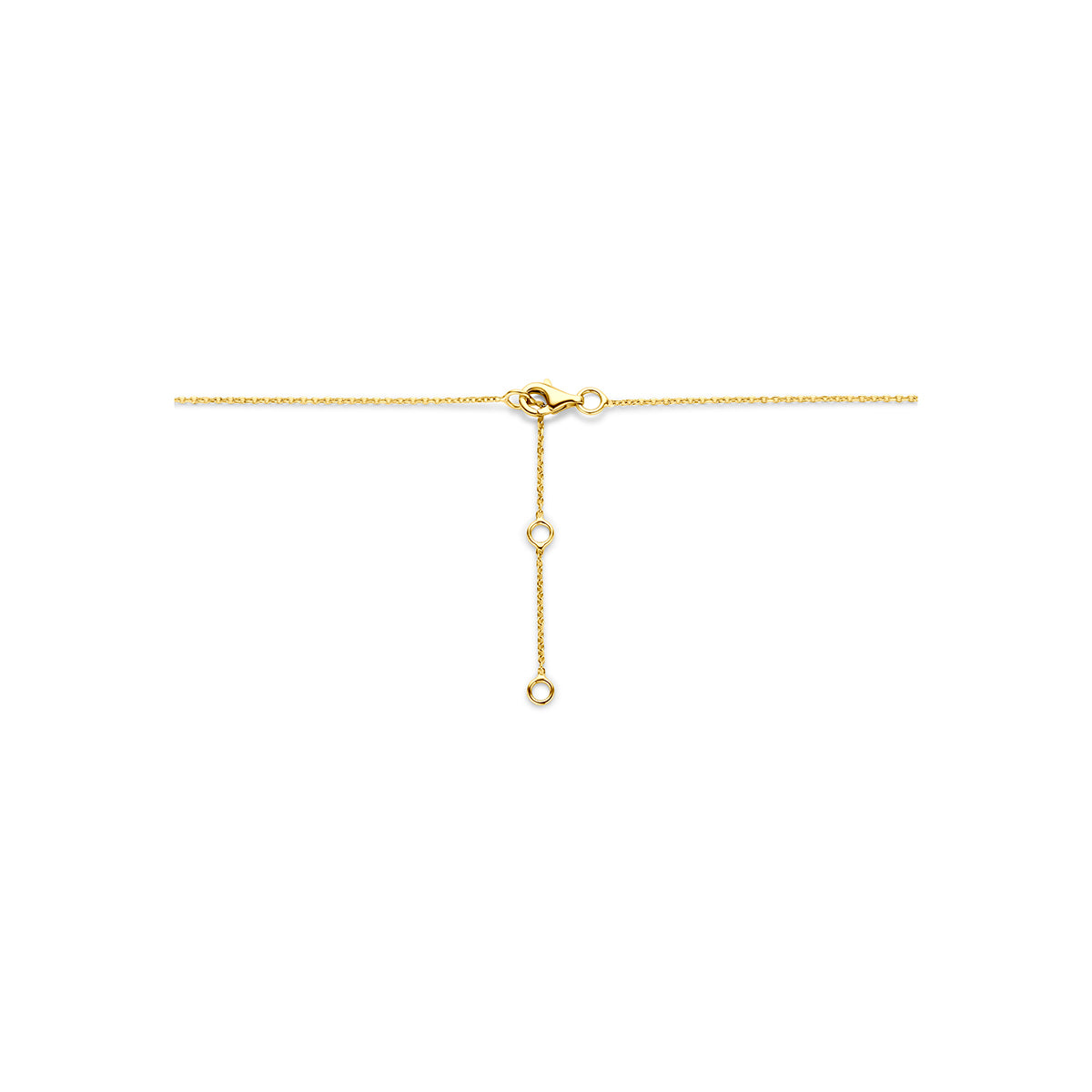 Fantasy Collection Collier druppel en rookkwarts 14K geelgoud 41 - 43 - 45 cm - afbeelding 3