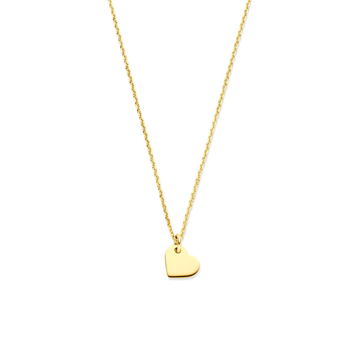 Fantasy Collection Collier hartje 14K geelgoud 41 - 43 - 45 cm