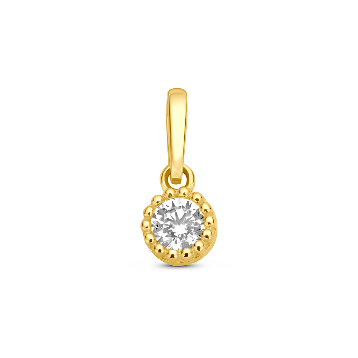 Fantasy Collection Hanger zirkonia 14K geelgoud 4 mm